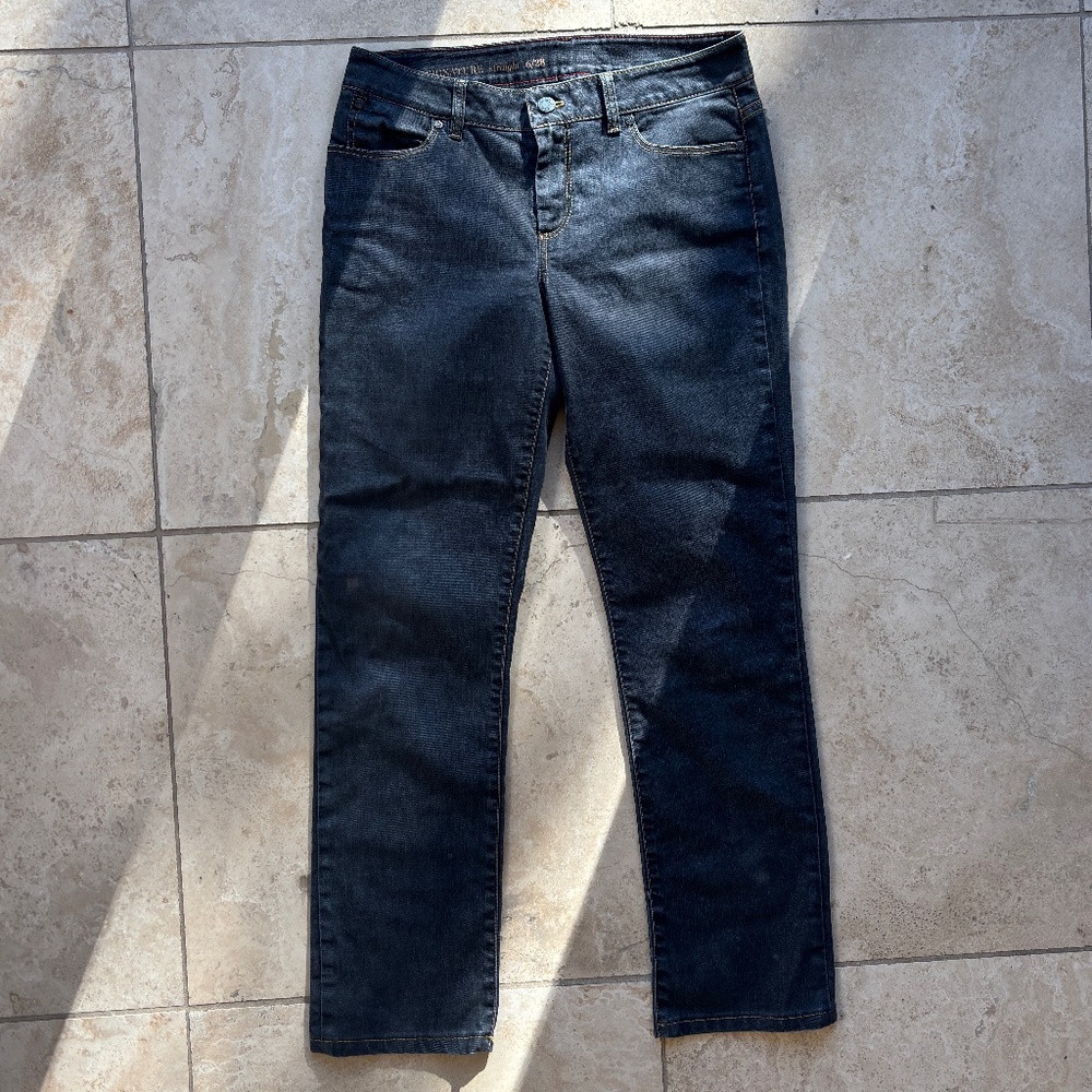 Talbots Signature Straight Jeans – Size 6 / 28 Gray Denim